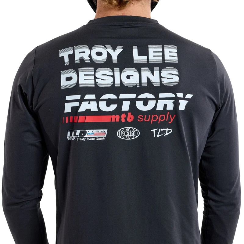 Ruckus Long Sleeve Ride Tee Factory Carbon