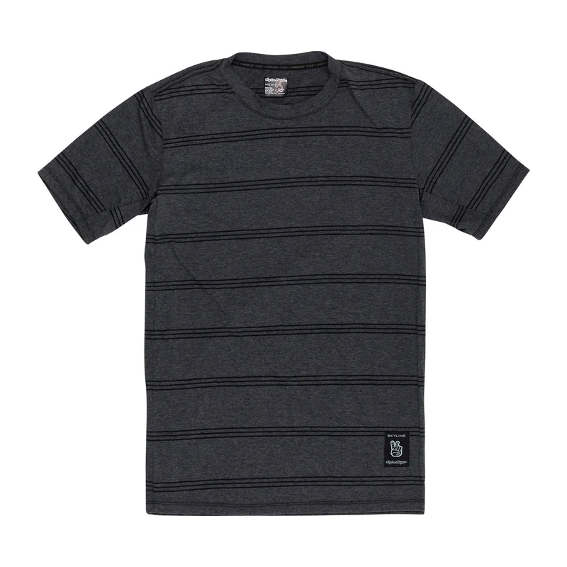 Skyline Short Sleeve Ride Tee Washed Out Dark Cloud