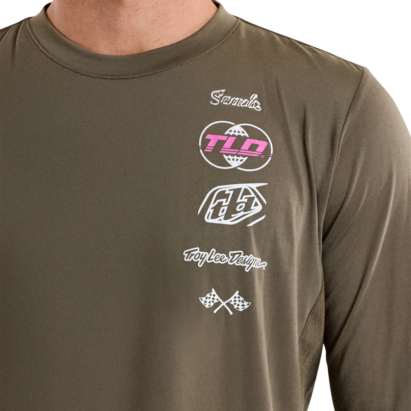 Skyline Long Sleeve Ride Tee Worldwide Caper