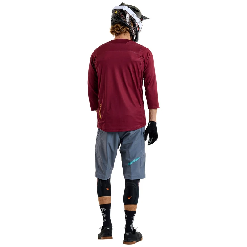Ruckus 3/4 Jersey Spun Oxblood