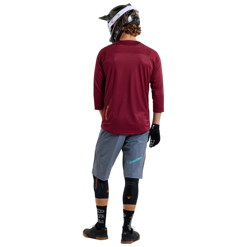 Ruckus 3/4 Jersey Spun Oxblood