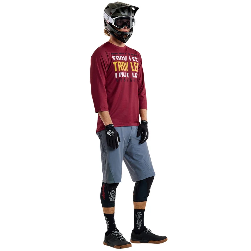 Ruckus 3/4 Jersey Spun Oxblood