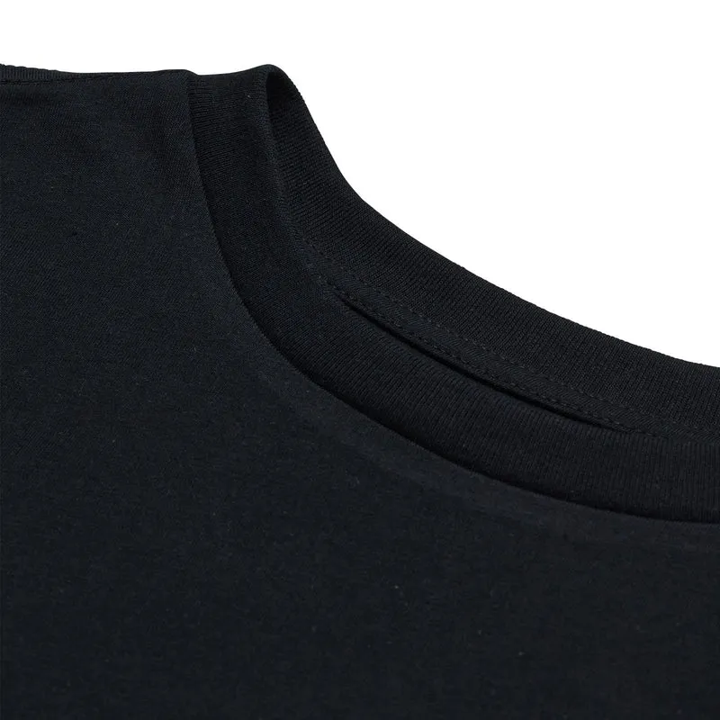 Womens Short Sleeve Tee Smiley Black