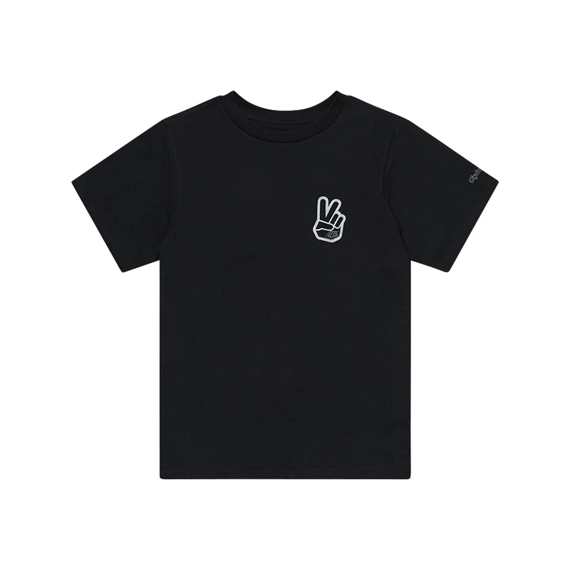 Womens Short Sleeve Tee Peace Out Black