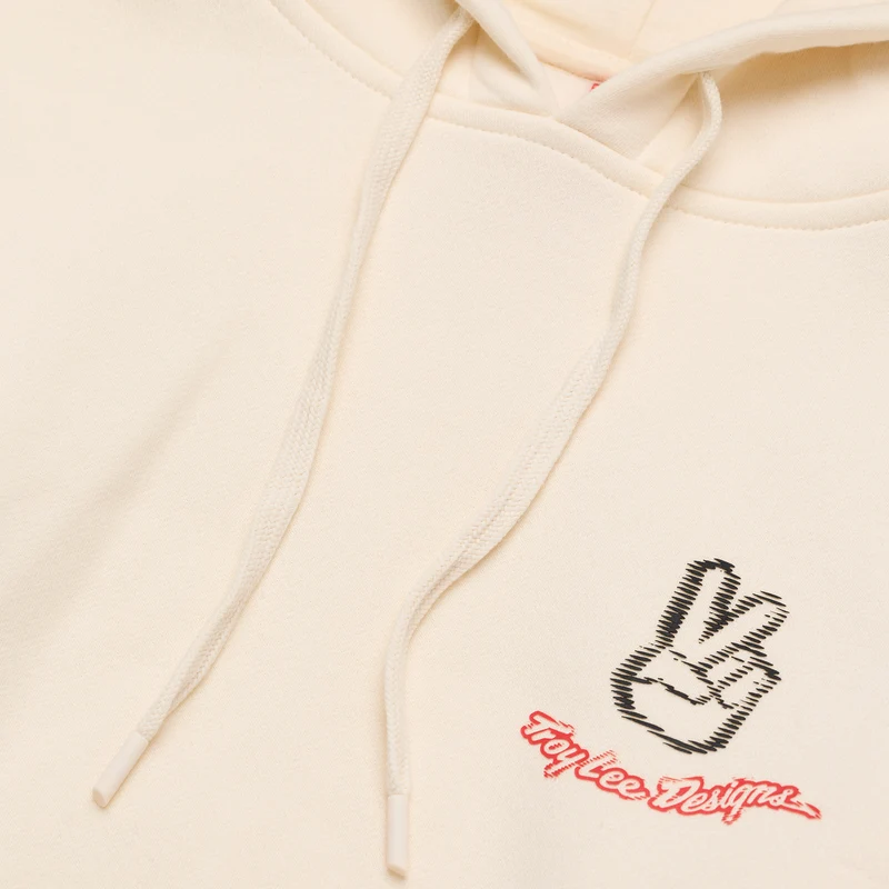 Womens Pullover Peace Out Vintage White