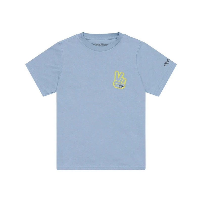 Youth Short Sleeve Tee Peace Out Smoke Blue