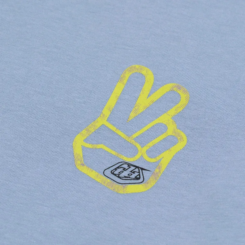 Youth Short Sleeve Tee Peace Out Smoke Blue