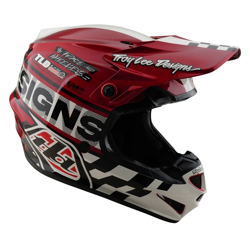 Youth GP Pro Helmet W/MIPS Fifty-50 White / Red