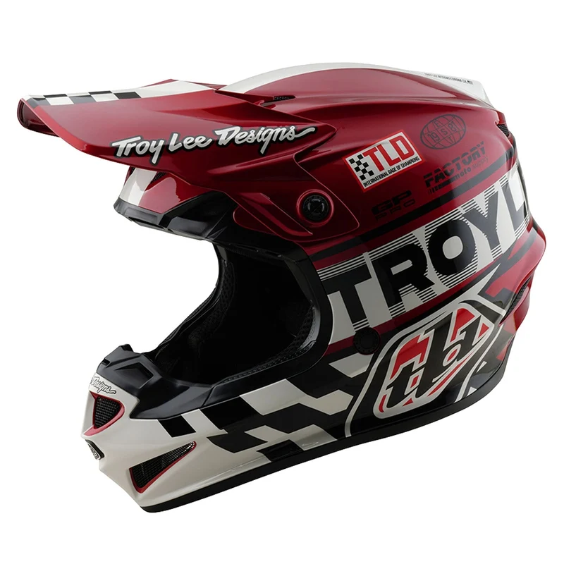 Youth GP Pro Helmet W/MIPS Fifty-50 White / Red