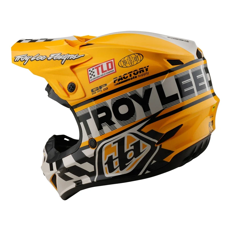 Youth GP Pro Helmet W/MIPS Fifty-50 White / Gold