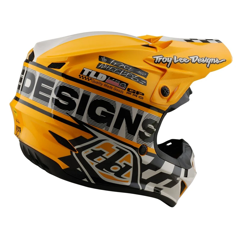 Youth GP Pro Helmet W/MIPS Fifty-50 White / Gold