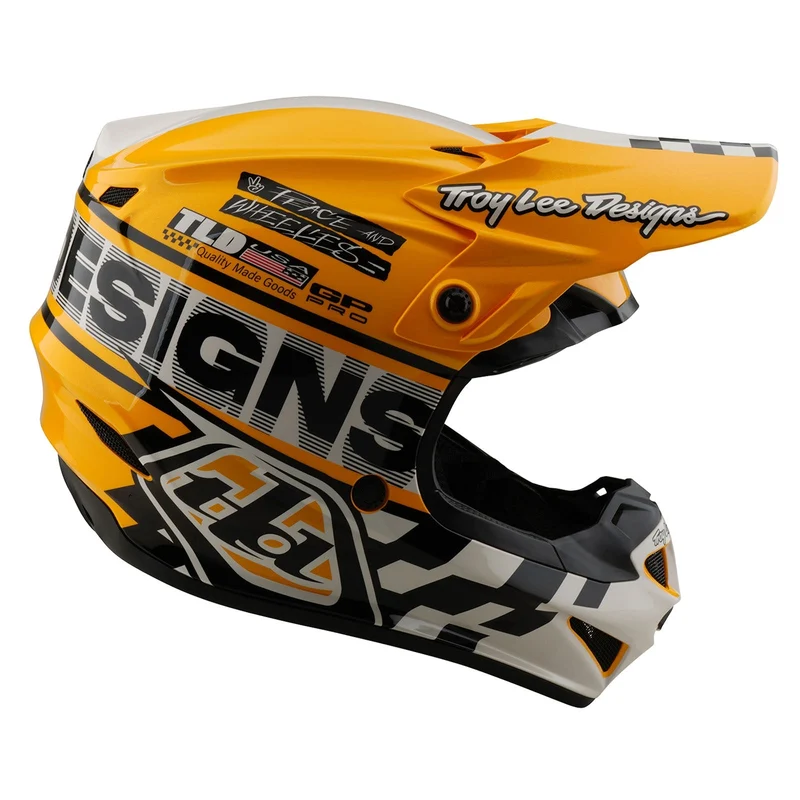 Youth GP Pro Helmet W/MIPS Fifty-50 White / Gold