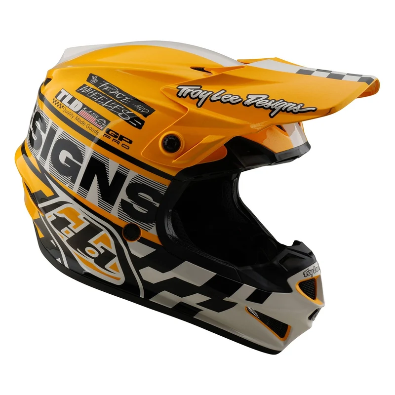 Youth GP Pro Helmet W/MIPS Fifty-50 White / Gold