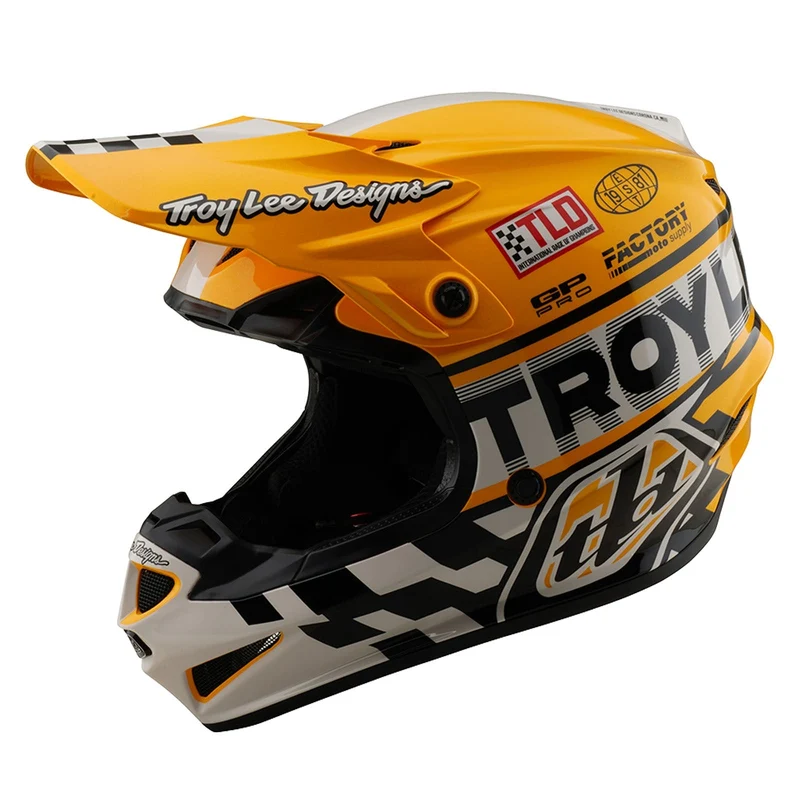 Youth GP Pro Helmet W/MIPS Fifty-50 White / Gold