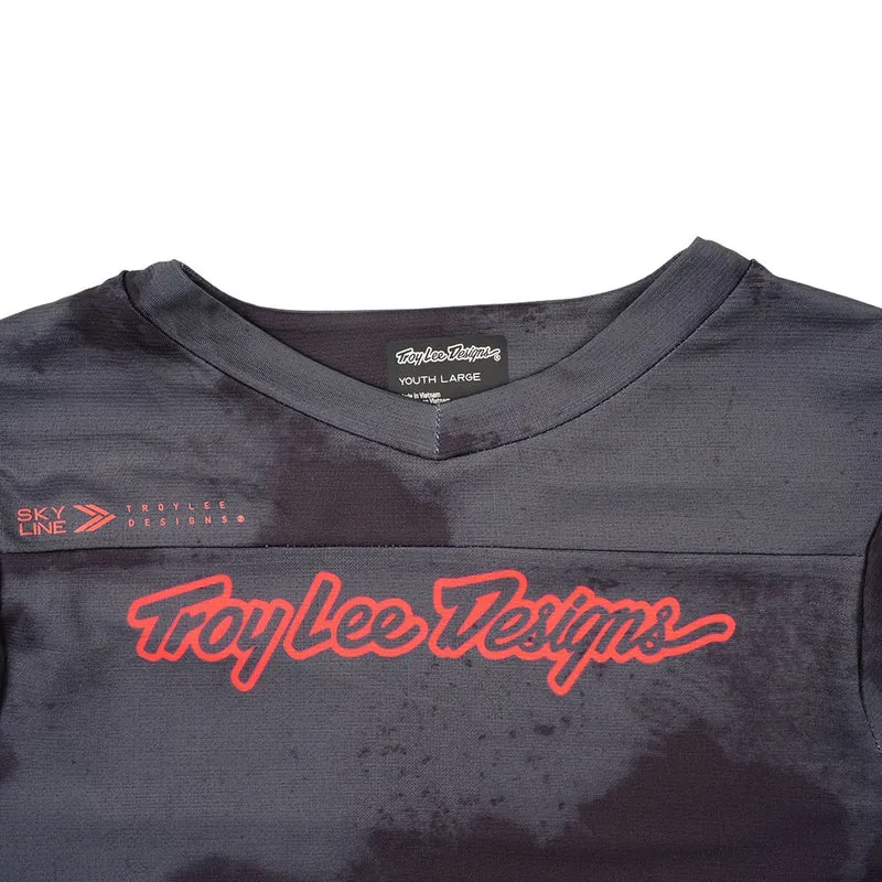 Youth Skyline SS Jersey Flared Carbon
