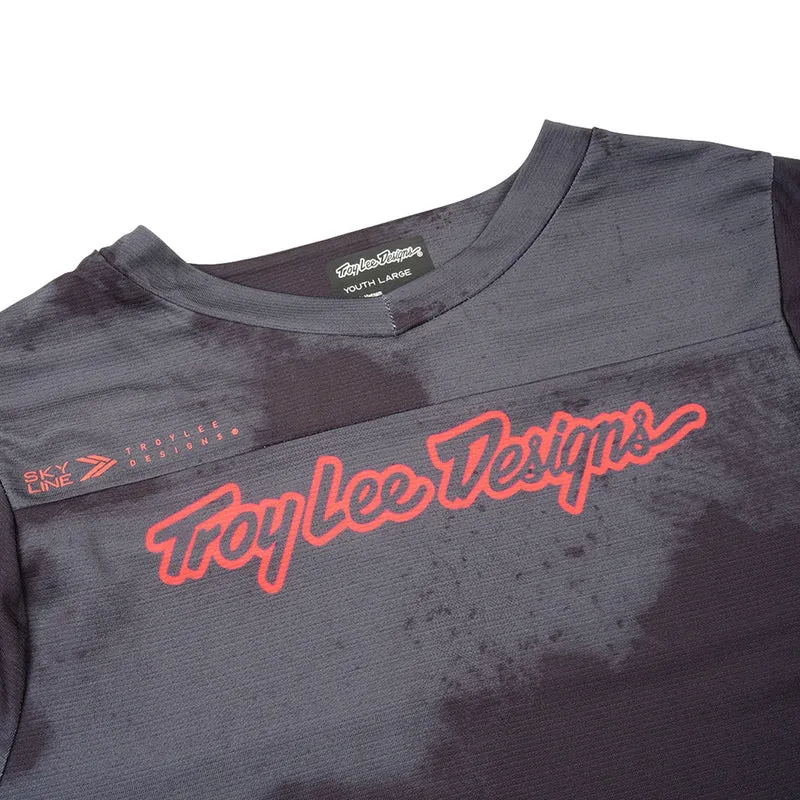 Youth Skyline SS Jersey Flared Carbon