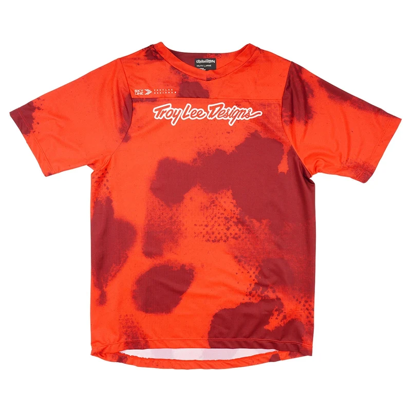 Youth Skyline SS Jersey Flared Fiery Red