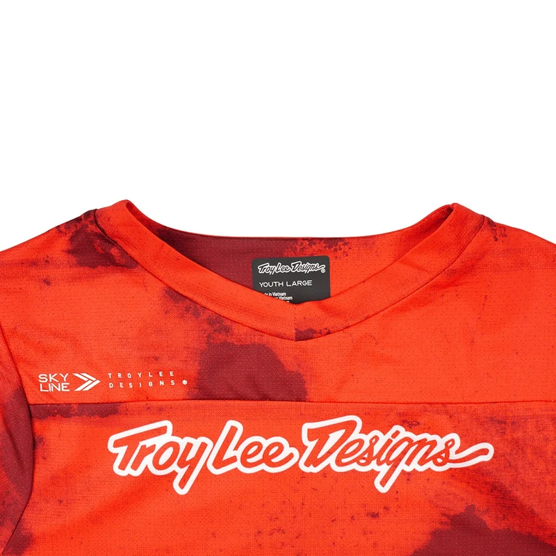 Youth Skyline SS Jersey Flared Fiery Red