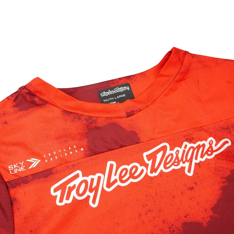 Youth Skyline SS Jersey Flared Fiery Red