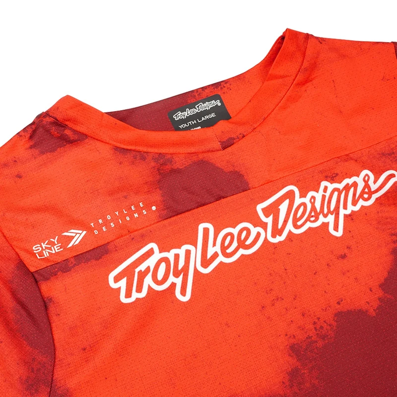 Youth Skyline SS Jersey Flared Fiery Red