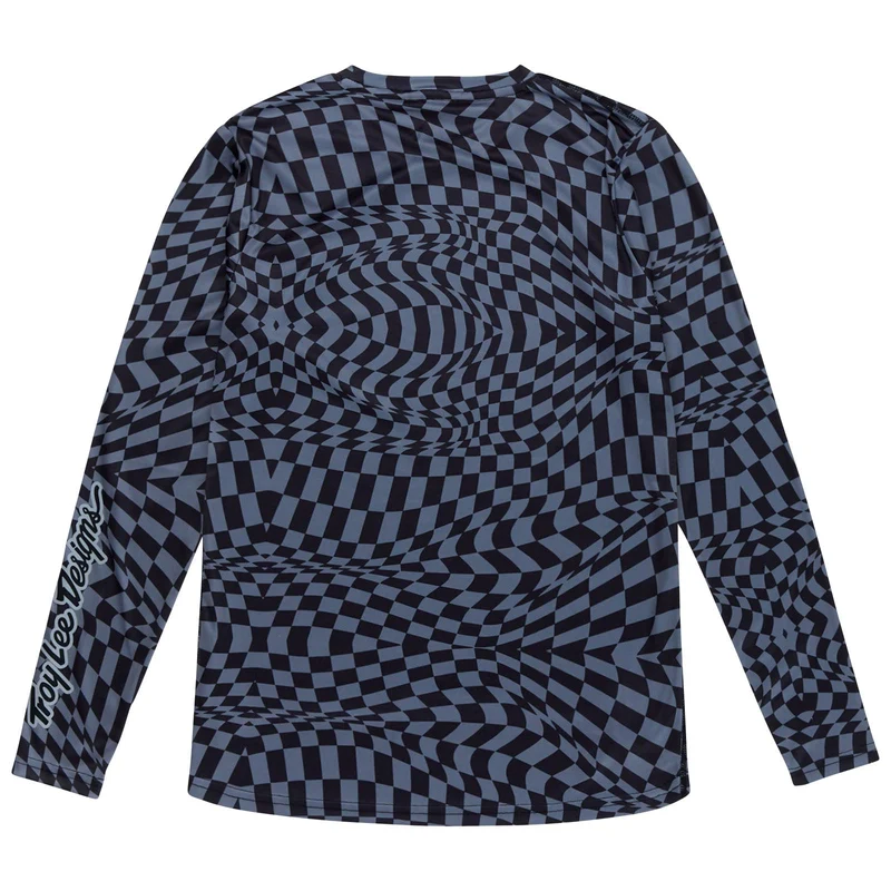 Womens Lilium LS Jersey Twisted Checkers Black / Grey