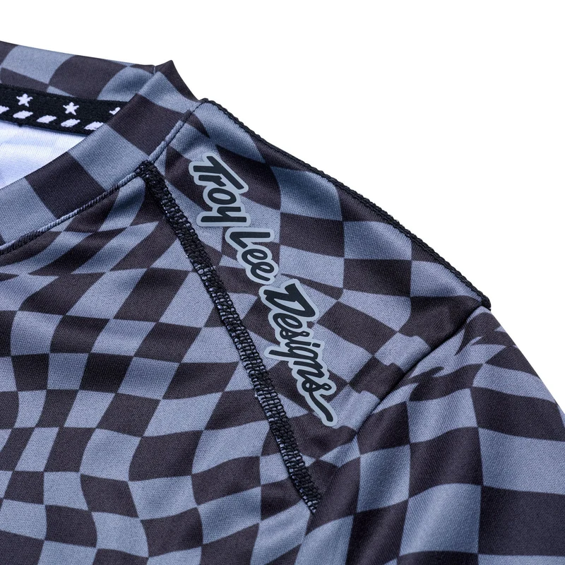 Womens Lilium LS Jersey Twisted Checkers Black / Grey