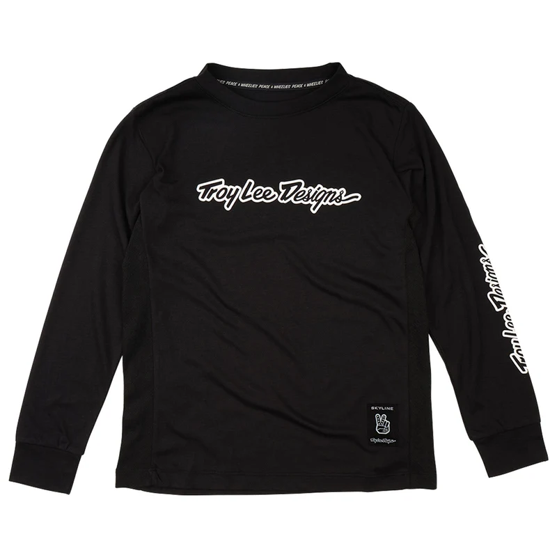 Youth Skyline Ride Long Sleeve Tee Signature Black