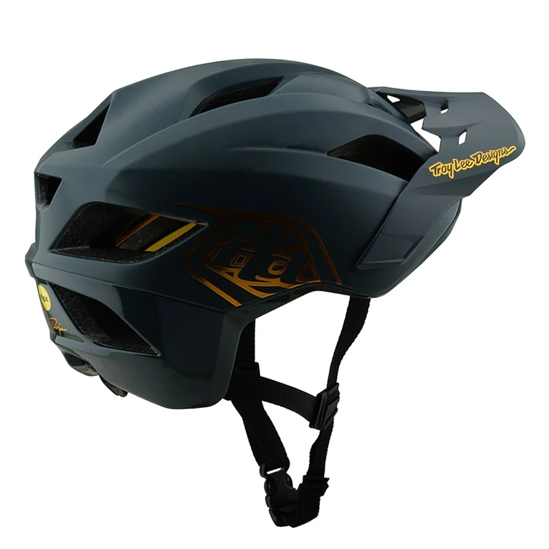 Flowline Helmet W/MIPS Point Grey / Gold