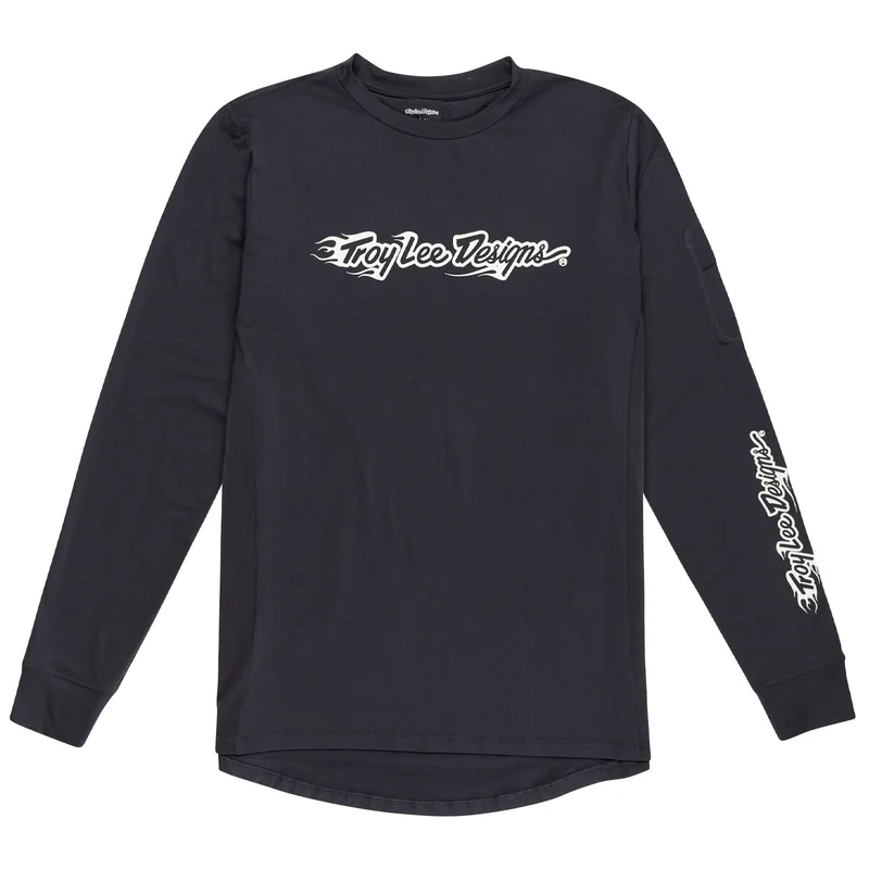 Ruckus Long Sleeve Ride Tee Burn Out Carbon