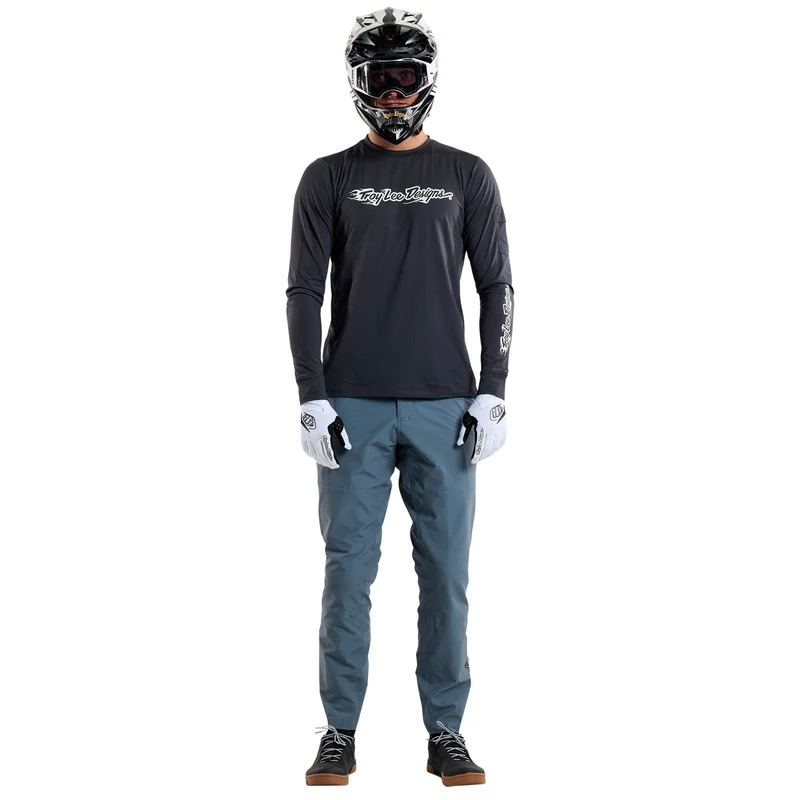Ruckus Long Sleeve Ride Tee Burn Out Carbon