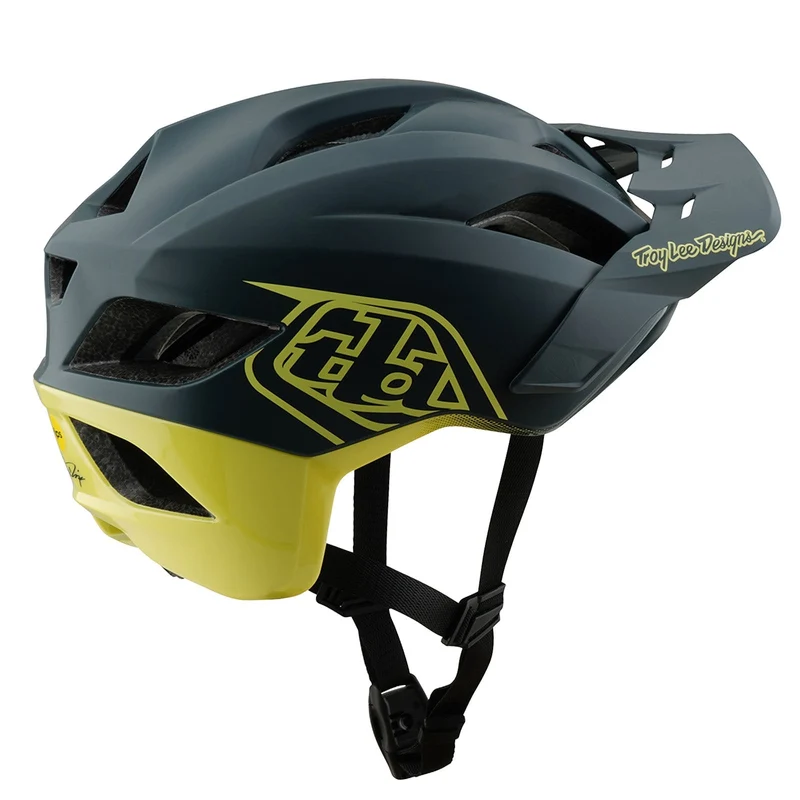 Flowline SE Helmet W/MIPS Badge Grey / Glo Yellow