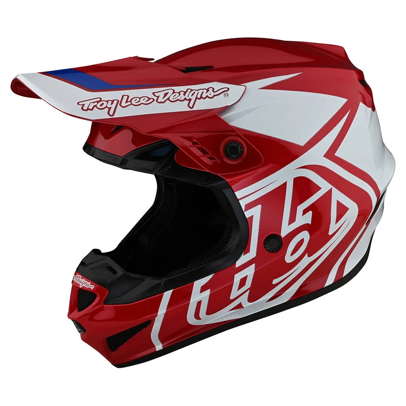 Gp Helmet Overload Red / White