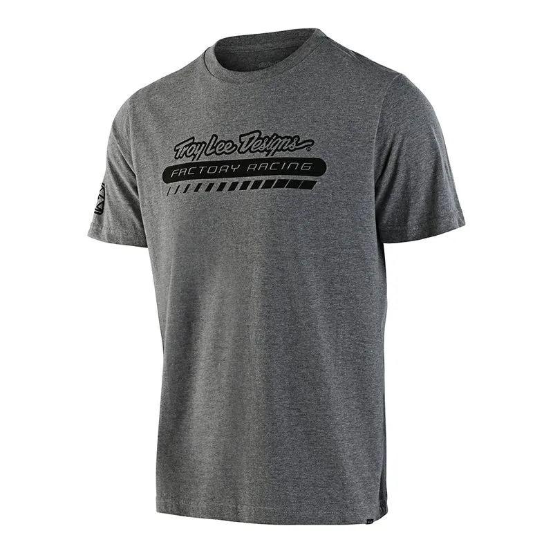Short Sleeve Tee TLD Factory Racing Heather Grey