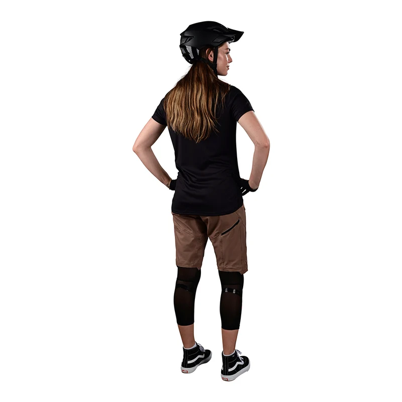 Womens Lilium Ss Jersey Solid Black