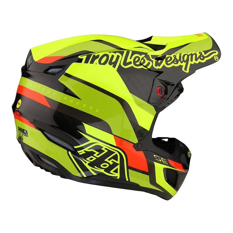 Se5 Carbon Helmet W/Mips Omega Black / Flo Yellow