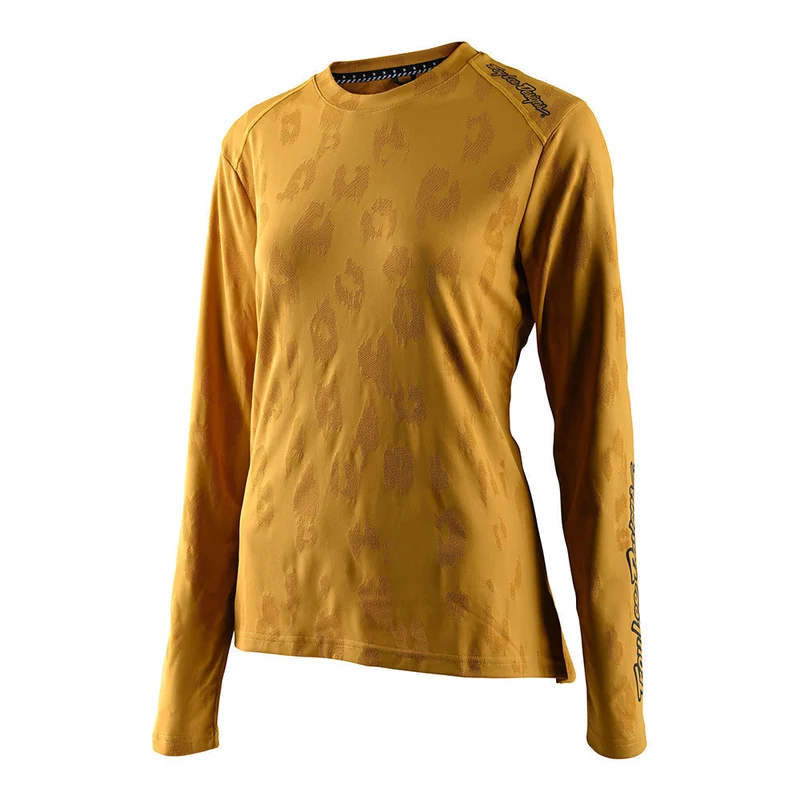 Womens Lilium Long Sleeve Jersey Jacquard Honey