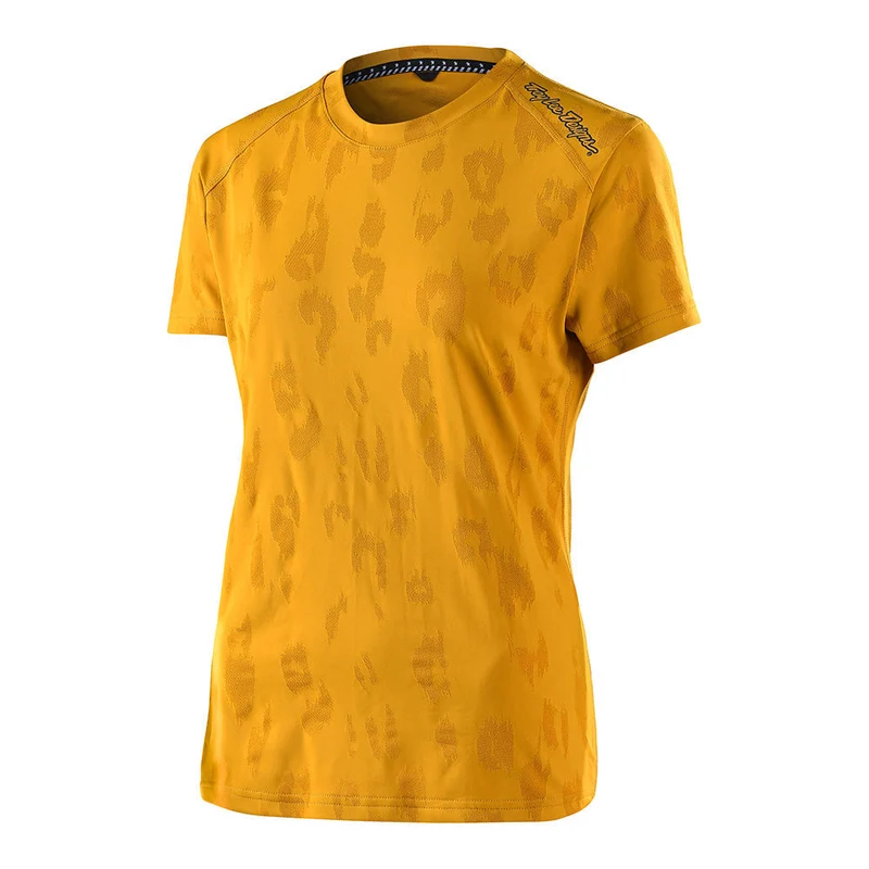 Womens Lilium Short Sleeve Jersey Jacquard Honey
