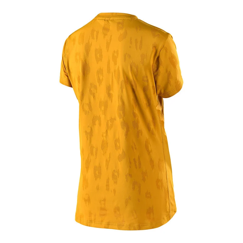 Womens Lilium Short Sleeve Jersey Jacquard Honey