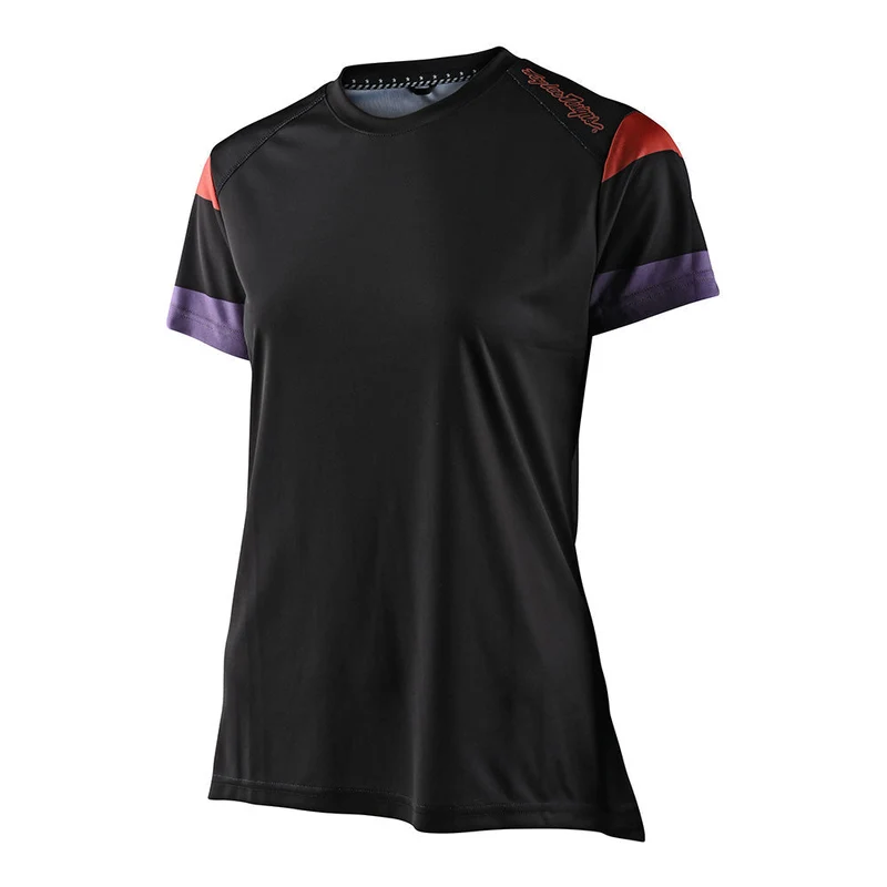 Womens Lilium Short Sleeve Jersey Rugby Black