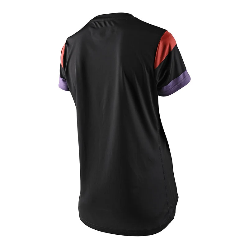 Womens Lilium Short Sleeve Jersey Rugby Black