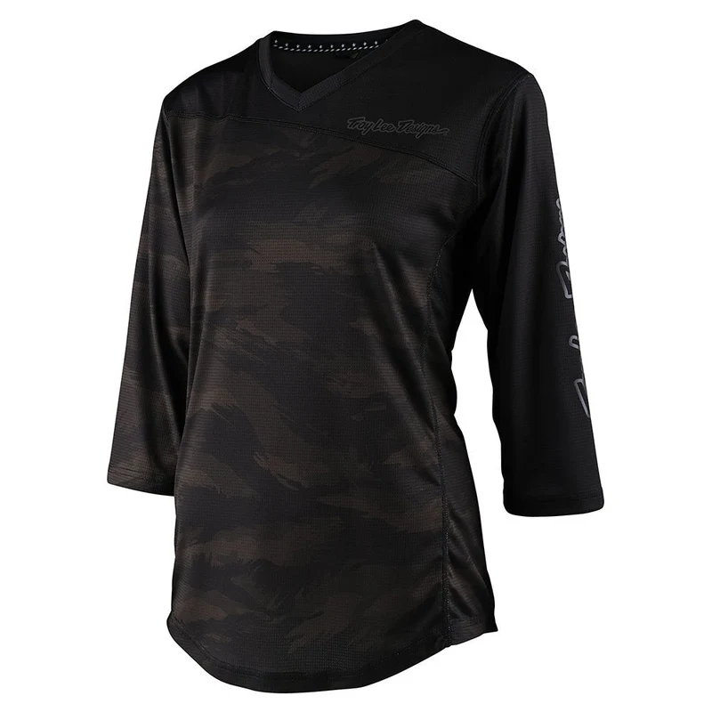 Womens Mischief Long Sleeve Jersey Brushed Camo Army