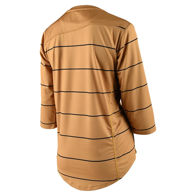 Womens Mischief Long Sleeve Jersey Pinstripe Honey