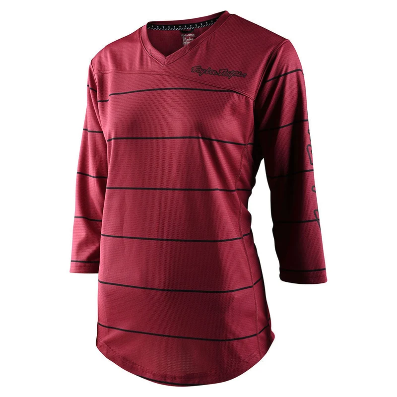 Womens Mischief Long Sleeve Jersey Pinstripe Elderberry
