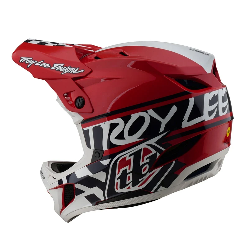 D4 Polyacrylite Helmet W/MIPS Fifty-50 White / Red