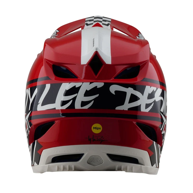 D4 Polyacrylite Helmet W/MIPS Fifty-50 White / Red