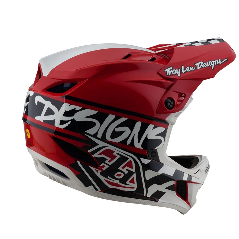 D4 Polyacrylite Helmet W/MIPS Fifty-50 White / Red