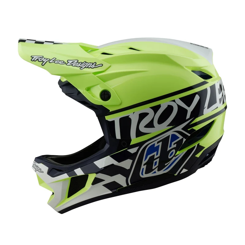 D4 Polyacrylite Helmet W/MIPS Fifty-50 Navy / Glo Yellow