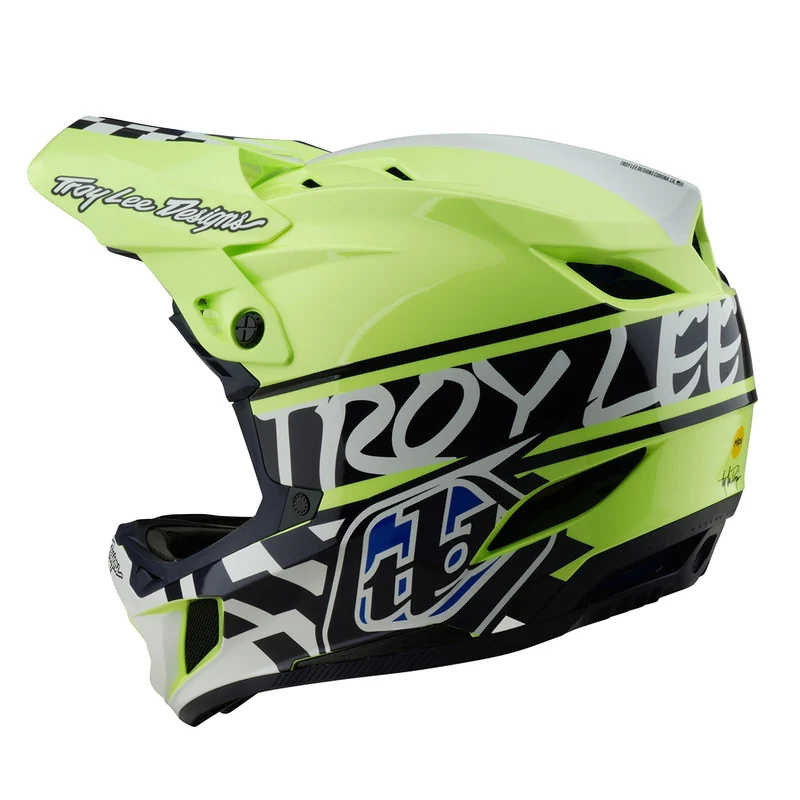 D4 Polyacrylite Helmet W/MIPS Fifty-50 Navy / Glo Yellow