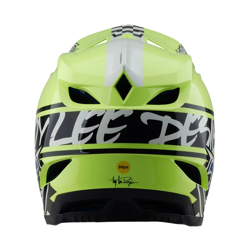 D4 Polyacrylite Helmet W/MIPS Fifty-50 Navy / Glo Yellow