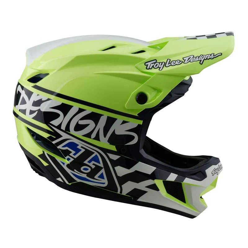 D4 Polyacrylite Helmet W/MIPS Fifty-50 Navy / Glo Yellow